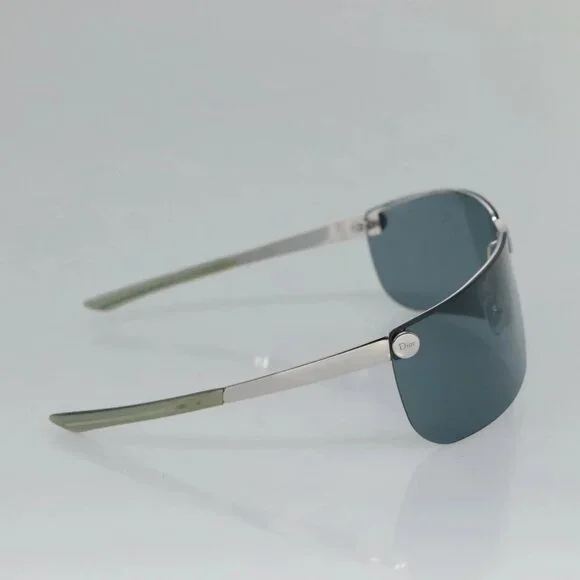 Christian Dior Sunglasses Metal Blue Auth am7799